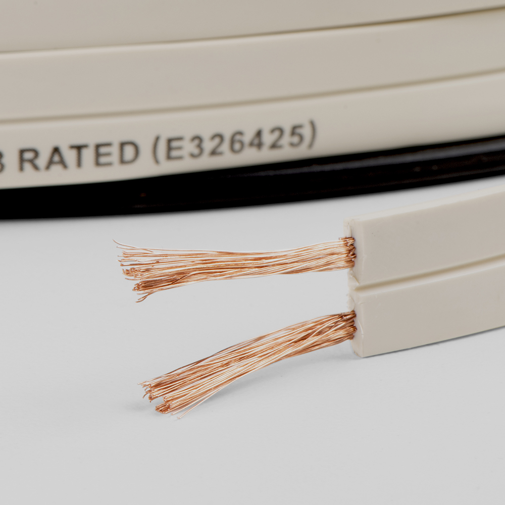 500FT 16G 2Conductor Flat Speaker Wire Outdoor Speaker Depot