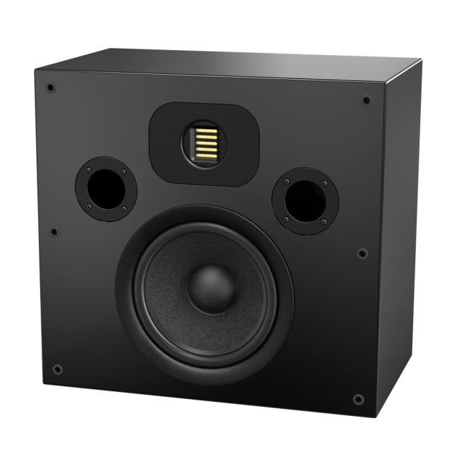 OSD Black S84 8" Single Driver, AMT Ribbon Tweeter Monitor Speaker, Black