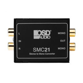 OSD Stereo to Mono Converter, High-Quality Audio Signal Processor for Home or Commercial Use SMC21