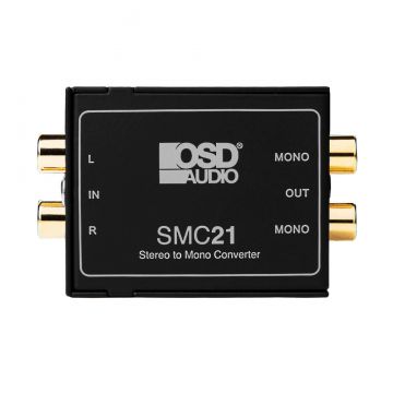 OSD Stereo to Mono Converter, High-Quality Audio Signal Processor for Home or Commercial Use SMC21