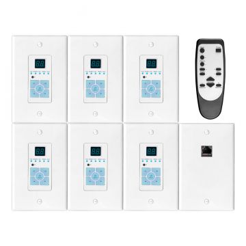 OSD Nero Max12 Multi Channel Amp KeyPad Kit + Remote Control, 6 Key Pads