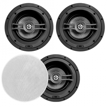 3x ACE670 Trimless 6.5" In-Ceiling Speakers ACE670 for LCR Home Theater Dolby Atmos® Ready
