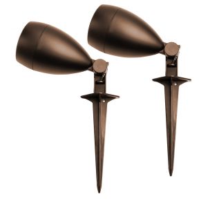 3" Landscape Speaker Pair 60W, In-Ground or Mount, IP65 Outdoor Rated, Bronze - LS3-B