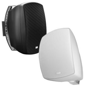 6.5" Outdoor Patio Speaker Pair 150W, Full Motion Bracket, IP54 Rated, 8Ohm/70V, White/Black AP650