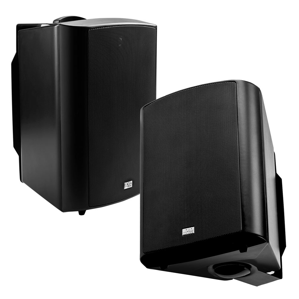 6.5" High Performance Outdoor Patio 3-Way Speaker Pair 8 Ohm Black - AP640