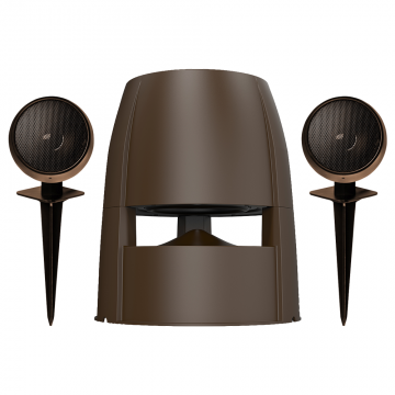 OSD Forza 8" Outdoor Omni Subwoofer + 3" Landscape In-Ground Speaker Pair - Outdoor Bundle