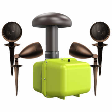 GLS8 500W 8" Outdoor In Ground Subwoofer + LS3 60W 3" Landscape Speaker 2 Pair Bundle