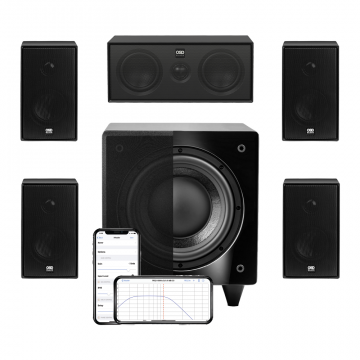 OSD Audio NERO MODQ2 Bookshelf Monitor Speakers 100W, 3 Glass Fiber Mid