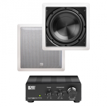 OSD 8" In-Wall Home Theater 150W Subwoofer IWS8 + Subwoofer Amplifier Bundle SMP100