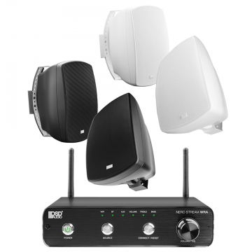 OSD Outdoor App Control Patio Bundle - 4X 5.25" Outdoor Speakers AP525 + 100W Outdoor Amplifier