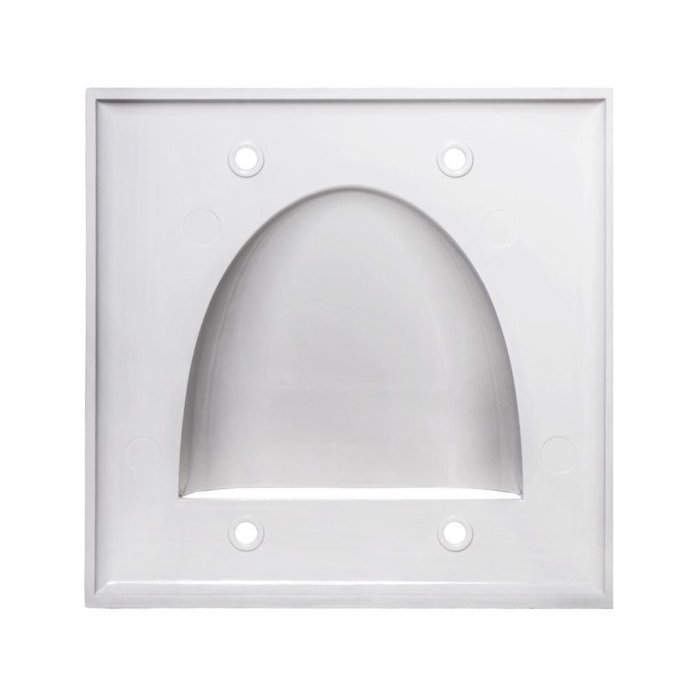 PANDUIT CFPE2WHY Placa De Pared Vertical Ejecutiva Salida Para 2 Puert