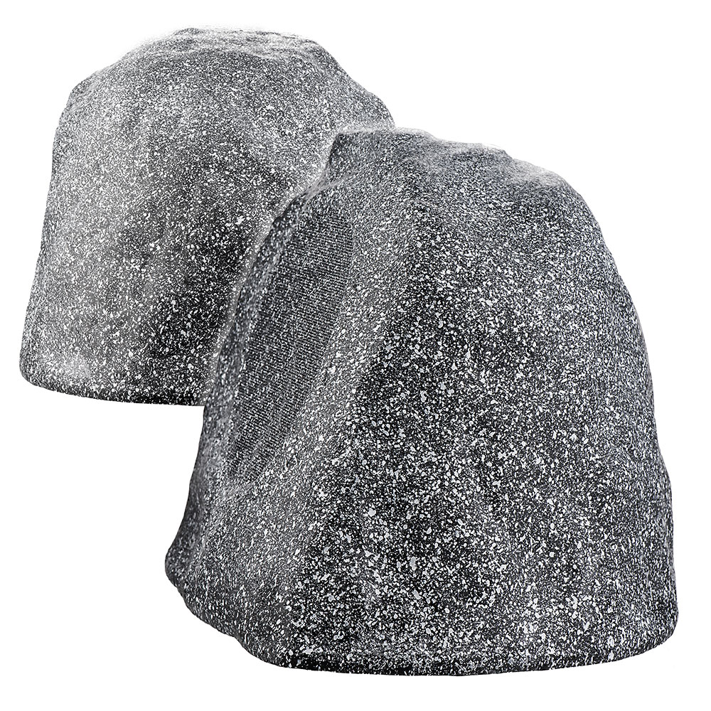 8" 200W Outdoor Weather-Resistant High Performance Rock Speaker Pair Granite Grey - RX805