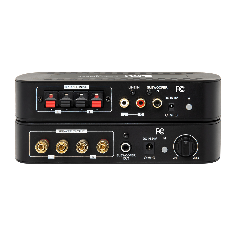 NERO WRSKII 2X50W 5.8 GHz 2.1 Wireless Rear Surround Transmitter/Receiver Amplifier with Sub Out