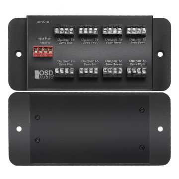 8x Zone Speaker Distribution Panel SPW8, Efficient Multi-Zone Speaker Management w/ Easy Connections