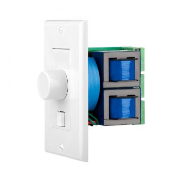 300W In-Wall Volume Control w/ A/B Switching, Impedance Matching, White SVC405