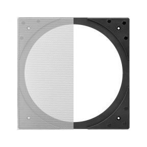 OSD Black SQ6 Square Grill Kit for 6.5" In-Ceiling Speakers, R61, R62, R63 (Pair)