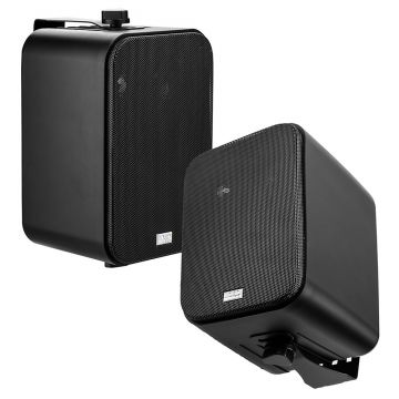 Open Box - 4” Compact Outdoor Patio Speaker Pair 80W, IP54 Rated - Black AP450