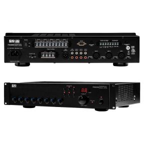 240W Commercial 70V Amplifier - Multi-Channel High Power Output, Class D, w/ IR Remote PAM245