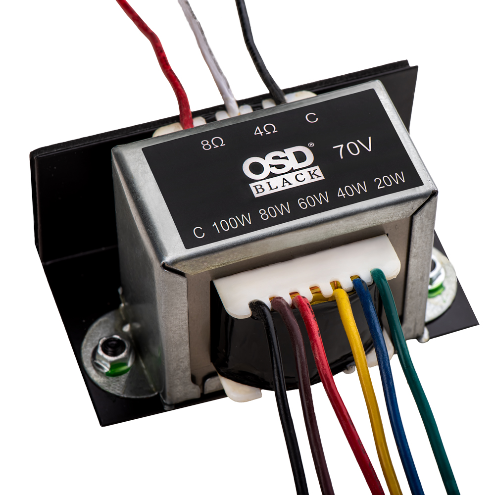 OSD Audio 70V External Transmitter Tap 8 Ohms up to 20W Single 70V Transformer EW70V External 