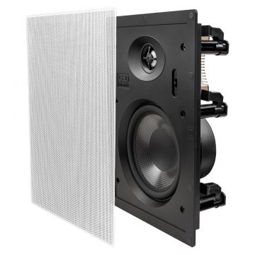 OSD Black T63 6.5" In-Wall Speakers, 1" Aluminium Dome Tweeter, Contour Switch (Pair)