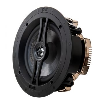 OSD Black 8" In-Ceiling Speaker Pair 175W, 1" Aluminium Dome Tweeter, Contour Switch, R83