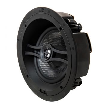 OSD Black 8" Angled In-Ceiling Speaker 175W, 1" Aluminum Dome Tweeter, Contour Switch (Single) R83A