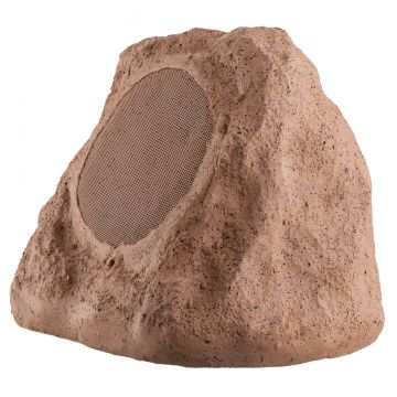 Open Box - 6.5" High Power Outdoor Weather-Resistant Rock Speaker Pair - Brown - RS670