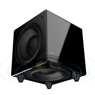 OSD Nero DueVoce X8 Dual 8-inch Drivers, 300W Deep Bass, 107dB SPL, Compact High-Gloss Black Finish