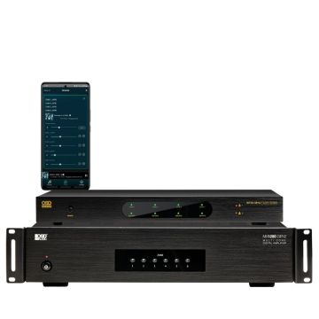 OSD MX1280 + SRT4 Bundle - 6 Zone Multi Channel 80W Amplifier + App Controlled Media Player