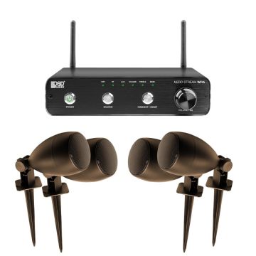 OSD Outdoor App Control Landscape Bundle - 4X 3" In-Ground Speakers LS3 + 100W Outdoor Amplifier
