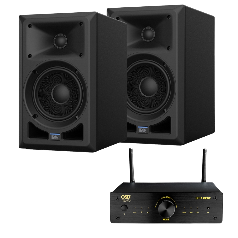 OSD Nero SRT1 Media Streamer with AB5 Speakers – Seamless Streaming and Studio Sound