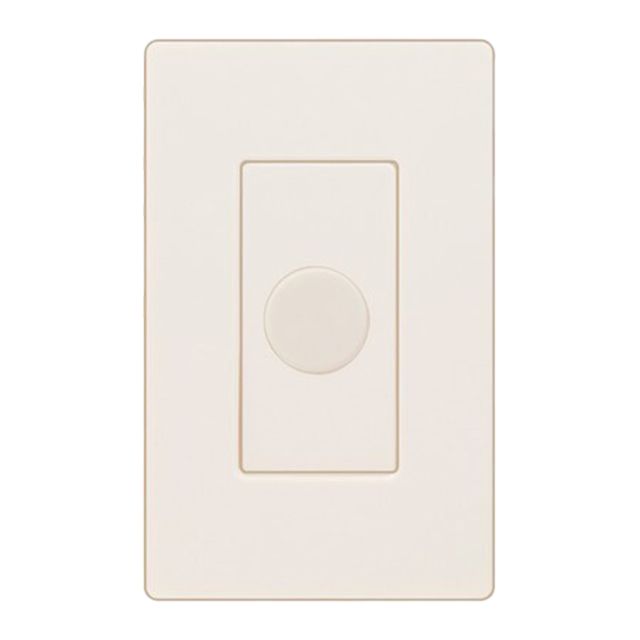 Screwless In Wall Knob Style Decora Wall Plates For SLK Volume Controls - Black, Brown, Bone, Almond