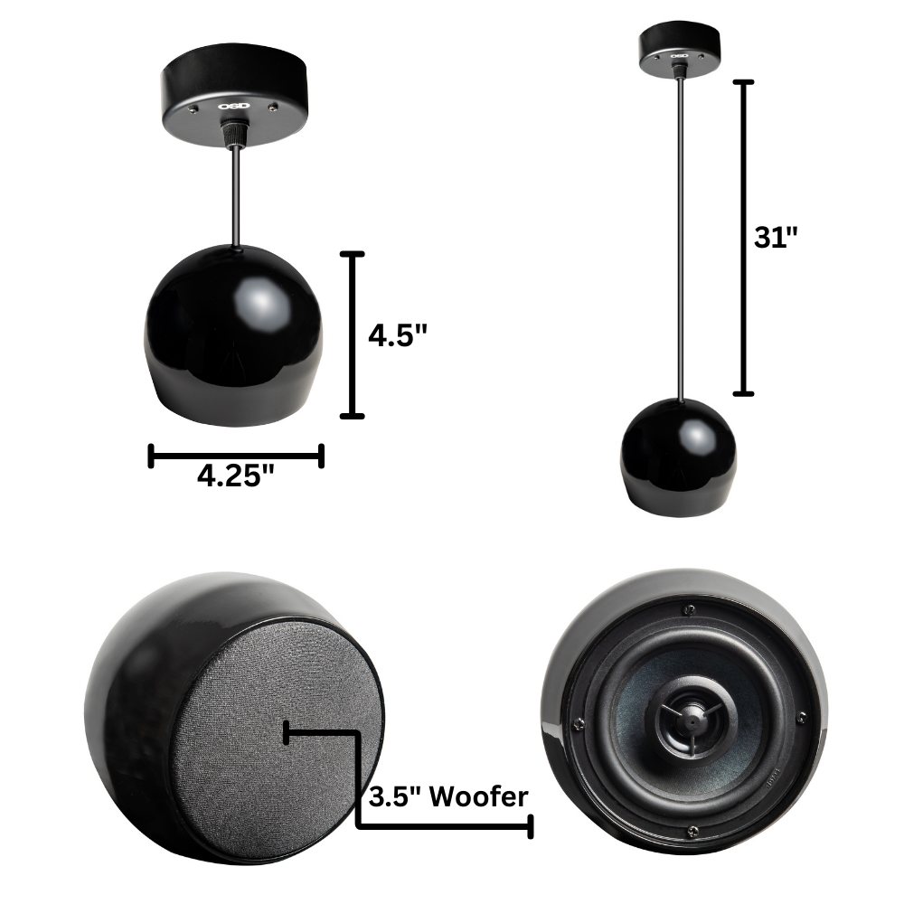 6.5" In-Ceiling Full Range Speaker W/ 8W Transformer - View #13