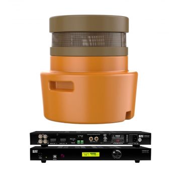 OSD Eclipse12 12" In-Ground Outdoor Subwoofer w/ LED + SMP500DSP 500W DSP Amplifier System Bundle