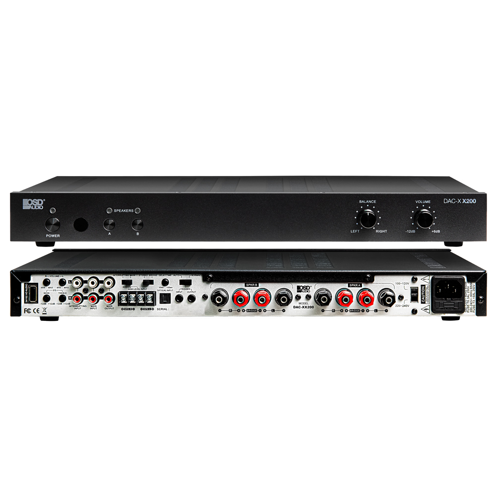 OSD DAC-X200 200W RMS 2 Channel Class D Stereo Amplifier 24/192 USB DAC