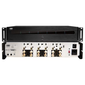 OSD 6x 175W Home Theater Amplifier, High Power Bridging with Passive Subwoofer Controls, 105 dB SNR