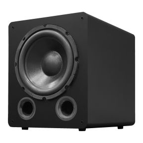 12" Dual-Ported Powered Subwoofer 1200W, Front-Firing, Home Theater Bass Down to 18Hz (-3dB) FS12