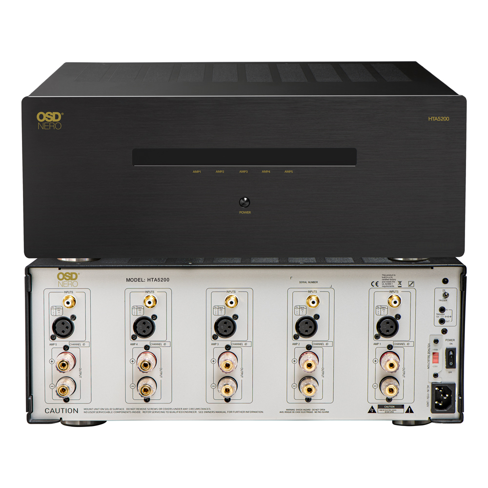 OSD Nero HTA5200 Multi Channel (5X) 210W/Ch Home Theater Amplifier
