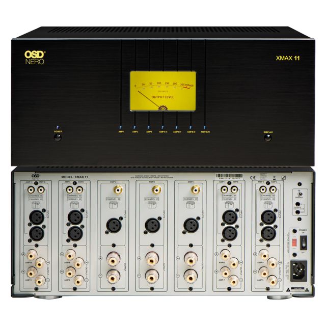 OSD XMax11 Class A/B 11-Ch Home Theater Amplifier, 3x 310W + 8x 135W, 2x Toroidal Transformers