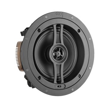 OSD Premium  6.5" Weather Resistant In-Ceiling Speaker Pair 60W, Shallow Mount, R62SM Black Series