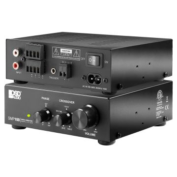 SMP100 Mono-Channel Class D Subwoofer Amplifier 100W, Auto Sensing, 4-8 Ohm, ETL CE Certified