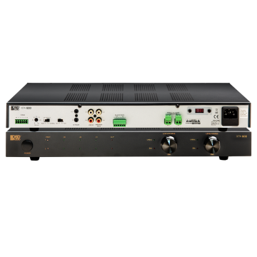 600W Commercial 70V Amplifier 2 Channel, Class D, RS232, 12V Trigger, Remote Control XPA600