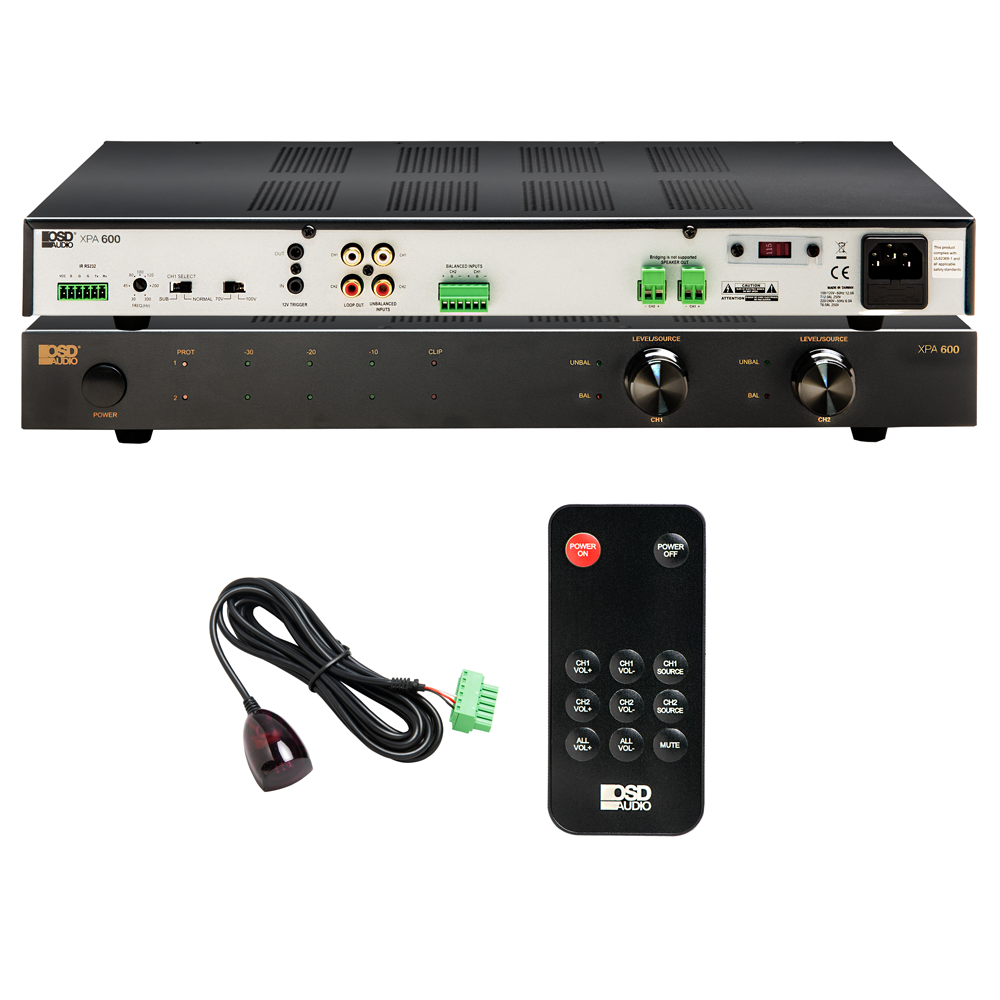 2-Channel Class D Commercial Amp XPA600 | Outdoor Speaker Depot 2-Channel Class D Commercial Amp XPA600 | Outdoor Speaker Depot