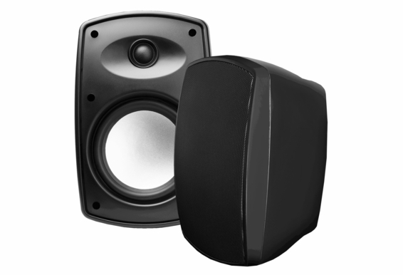 6.5" High Performance Outdoor Patio 2-Way Speaker Pair w/ Optional 70V Black 70V - AP650