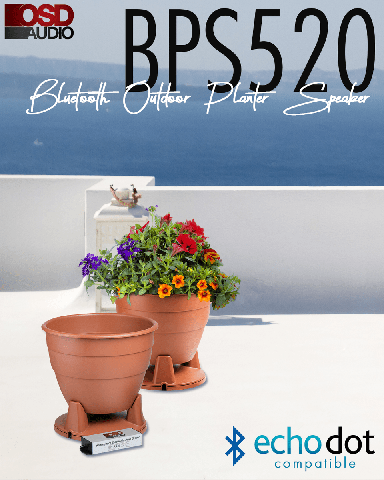 bluetooth speaker planter