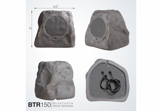 OSD 5.25/" 120W Bluetooth Weather Resistant Rock Speakers w// Waterproof Power