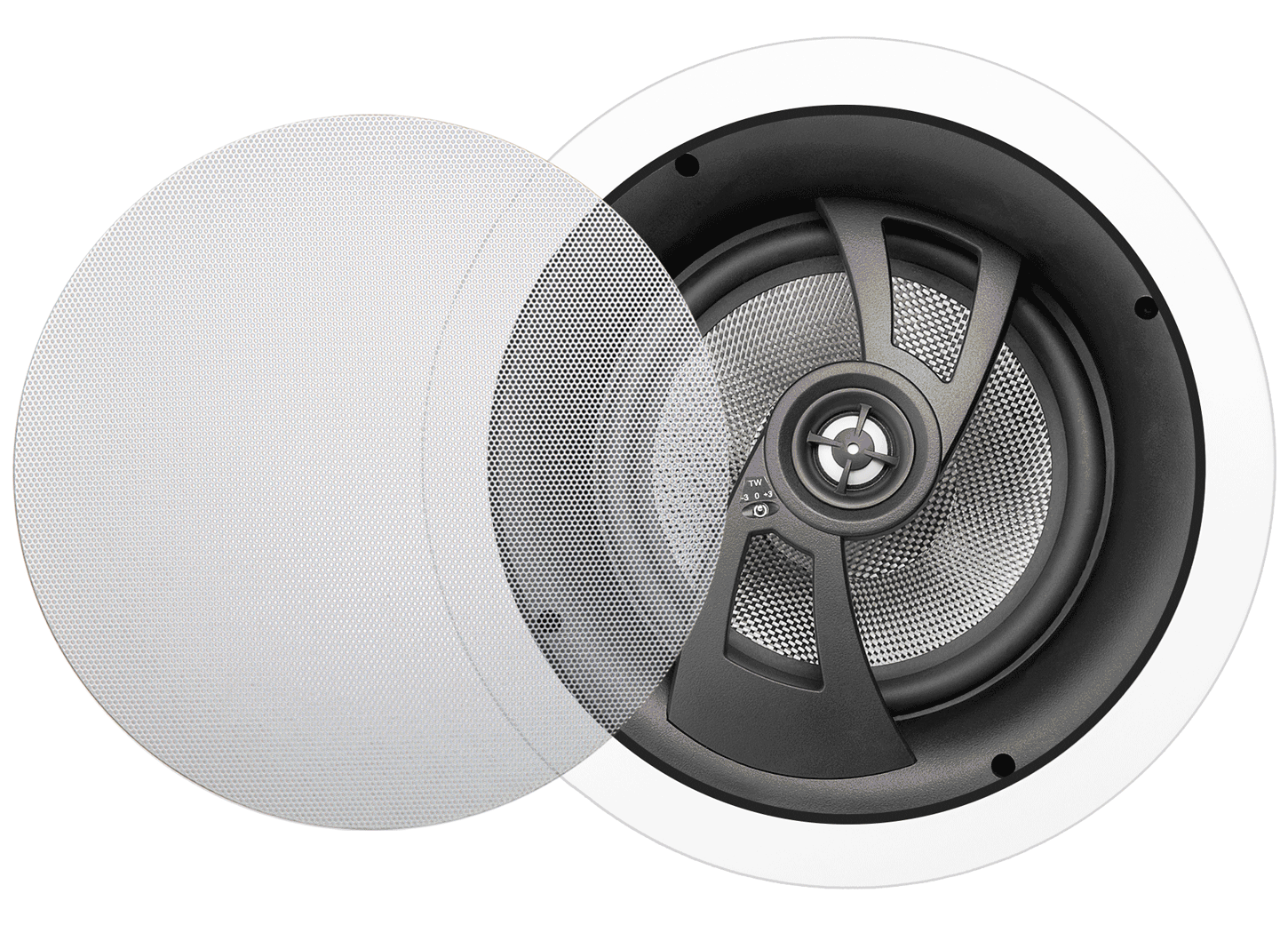 polk angled in ceiling speakers