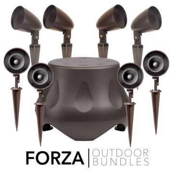 10" Outdoor Subwoofer Forza-10 + (8x) 2.5" In-Ground Landscape Speakers LS2 - Outdoor Bundle