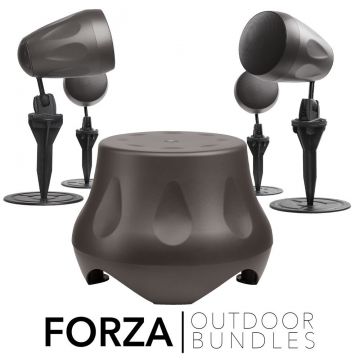10" Outdoor Subwoofer Forza-10 + (4x) 5.25" In-Ground Landscape Speakers Forza-5 - Outdoor Bundle