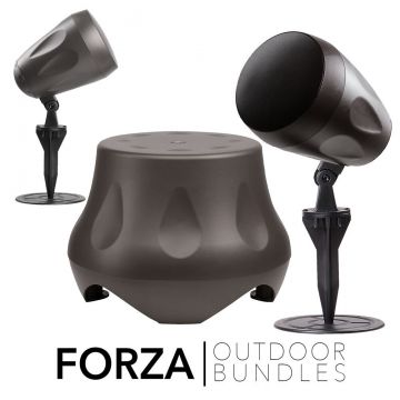 10" Outdoor Subwoofer Forza-10 + (2x) 6.5" In-Ground Landscape Speakers Forza-6 - Outdoor Bundle